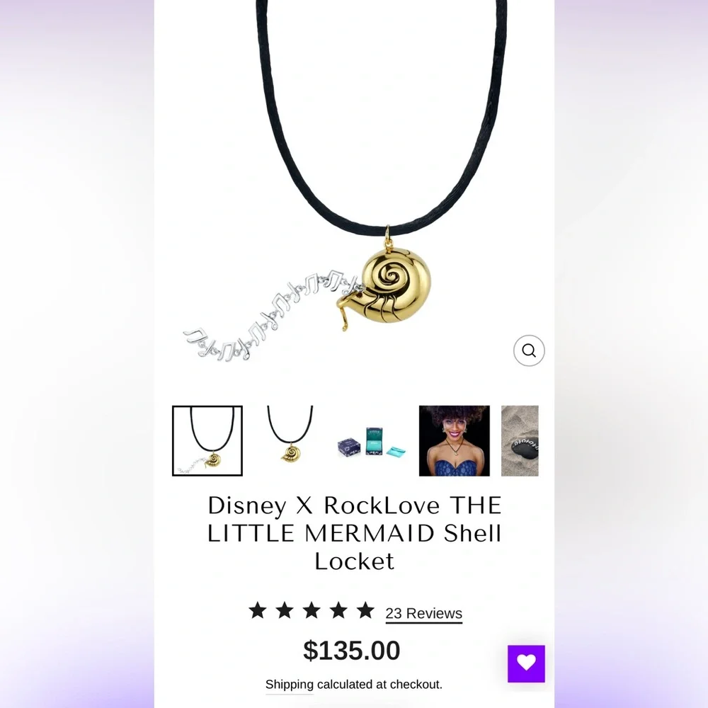 Disney x Rocklove Ursula’s Shell Locket - Picture 4 of 4